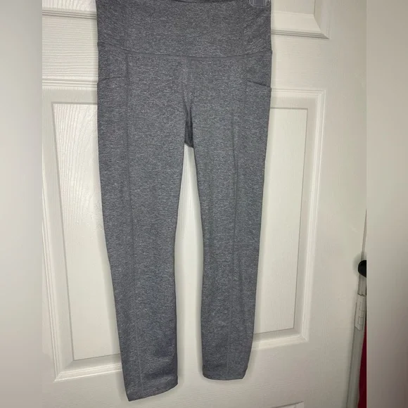 ZIYA active leggings grey haze knit pockets NWT - Picture 11 of 12